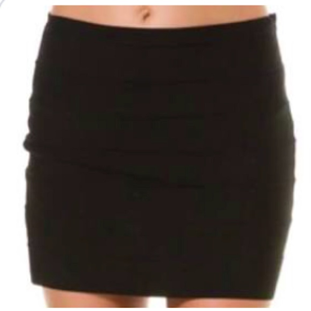 BB Dakota Black Mini Bandage Skirt 6